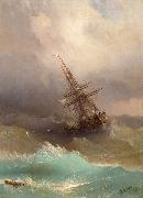 Ivan Aivazovsky, Ship in the Stormy Sea